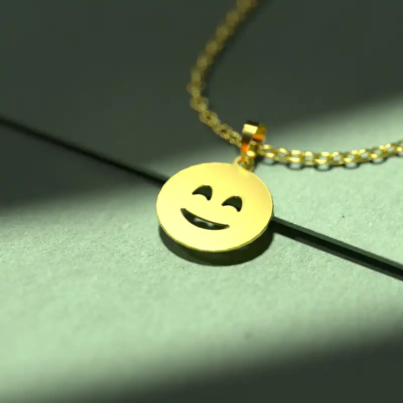 گردنبند طلا 18 عیار زنانه مدوپد مدل ایموجی کد C3-1-1070
