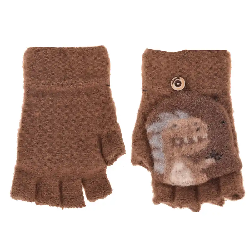 دستکش بافتنی بچگانه مدل دایناسور