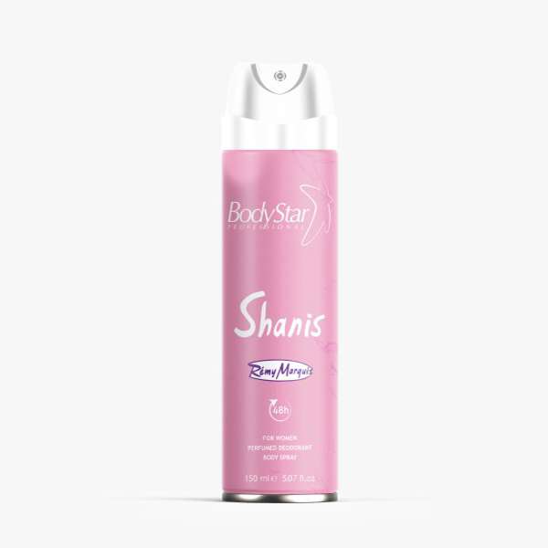 اسپری بدن زنانه بادی استار مدل SHANIS REMY MARQUIS حجم 150 میلی لیتر اسپری بدن زنانه بادی استار مدل SHANIS REMY MARQUIS حجم 150 میلی لیتر