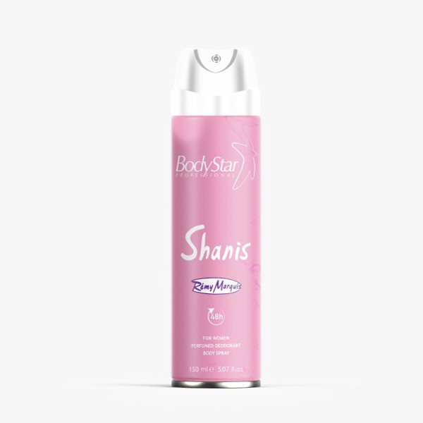 اسپری بدن زنانه بادی استار مدل SHANIS REMY MARQUIS حجم 150 میلی لیتر اسپری بدن زنانه بادی استار مدل SHANIS REMY MARQUIS حجم 150 میلی لیتر
