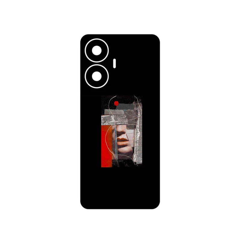 برچسب پوششی ماهوت مدل Collage of Mouth مناسب برای گوشی موبایل ریلمی C55