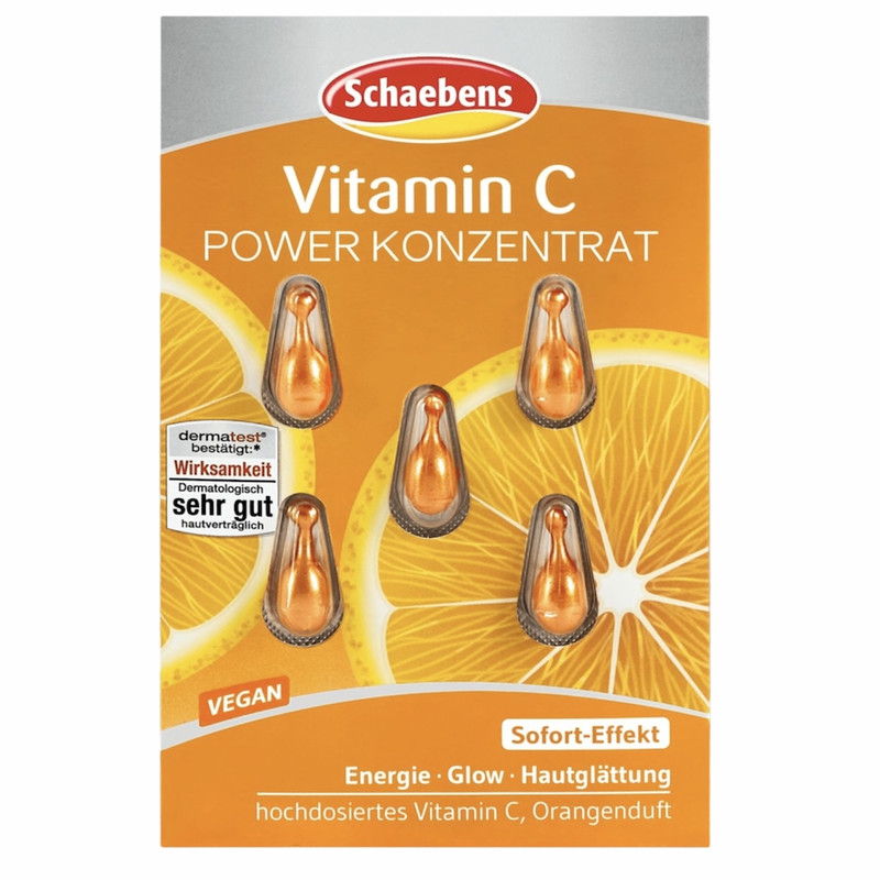 روغن صورت شیبنس مدل ویتامین C کد 80 حجم 10 میلی لیتر بسته 5 عددی