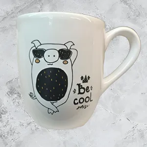 ماگ مدل ماگ دسته دار طرحدار سرامیکی 