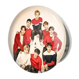 آینه جیبی خندالو طرح گروه اکسو EXO مدل تاشو کد 13655 