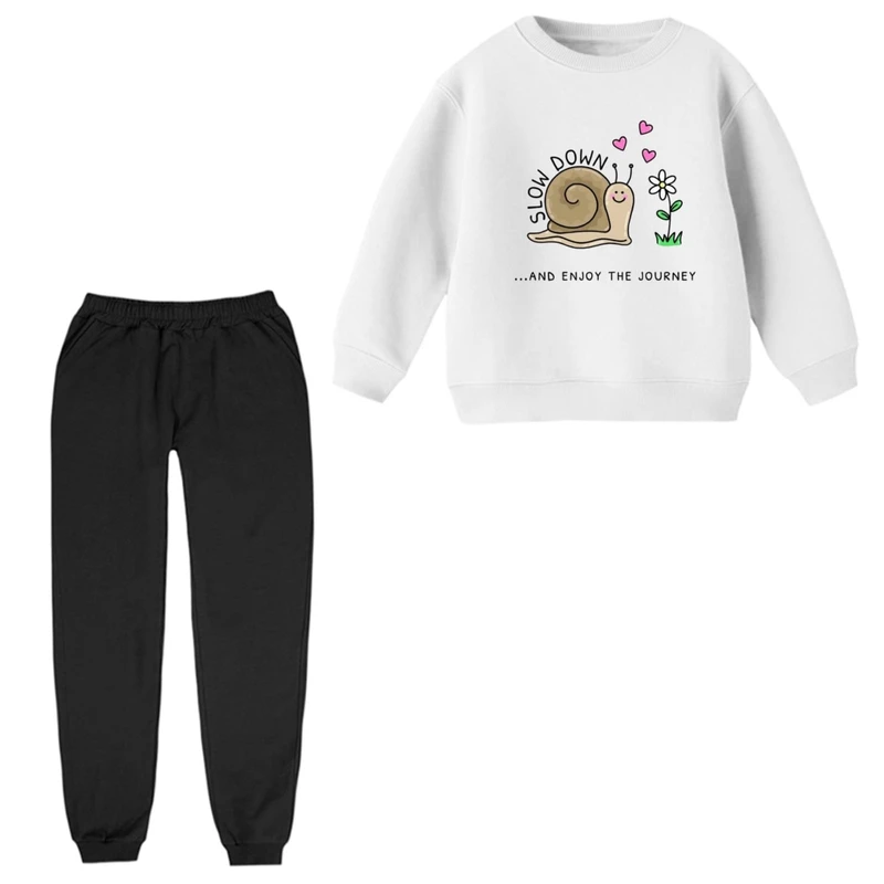 ست سویشرت و شلوار راحتی بچگانه مدل حلزون کد 3 