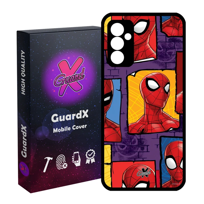 کاور گارد ایکس طرح مرد عنکبوتی مدل Glass10501 مناسب برای گوشی موبایل سامسونگ Galaxy A55 / A55 5G