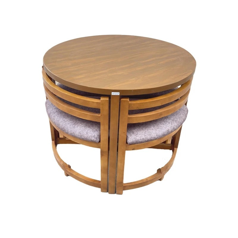 میز و صندلی ناهارخوری چهار نفره گروه تولید اسپیناس مدل Kamja-30004