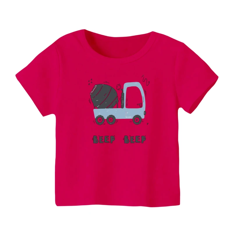 تی شرت آستین کوتاه بچگانه مدل ماشین کد ۱۱