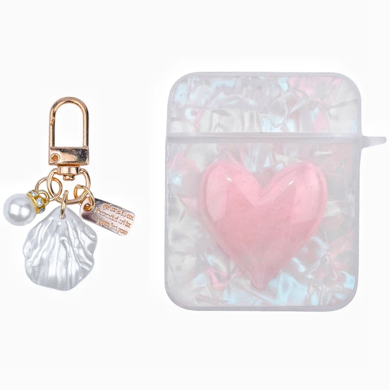 کاور طرح قلب مناسب برای کیس اپل ایرپاد 2/1 به همراه آویز