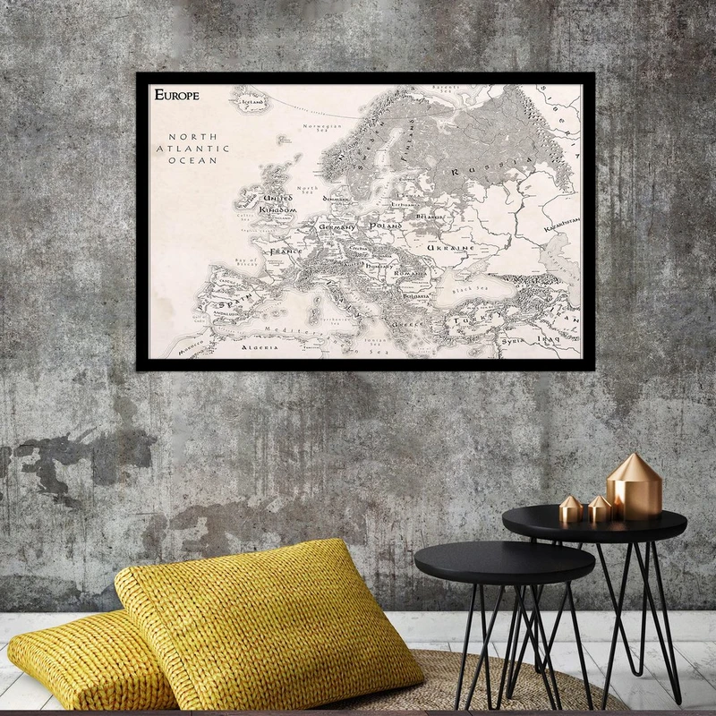 تابلو بکلیت طرح نقشه اقیانوس اطلس شمالی مدل B-S4663