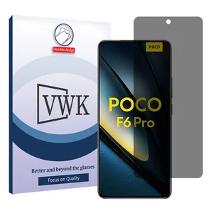 VWK Tough model privacy screen protector suitable for Xiaomi Poco F6 Pro mobile phone
