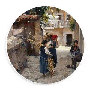 دیوارکوب طرح روستای اروپایی مدل wtb374