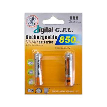 باتری نیم قلمی قابل شارژ دیجیتال سی اف ال مدل C-06 بسته دو عددی 
