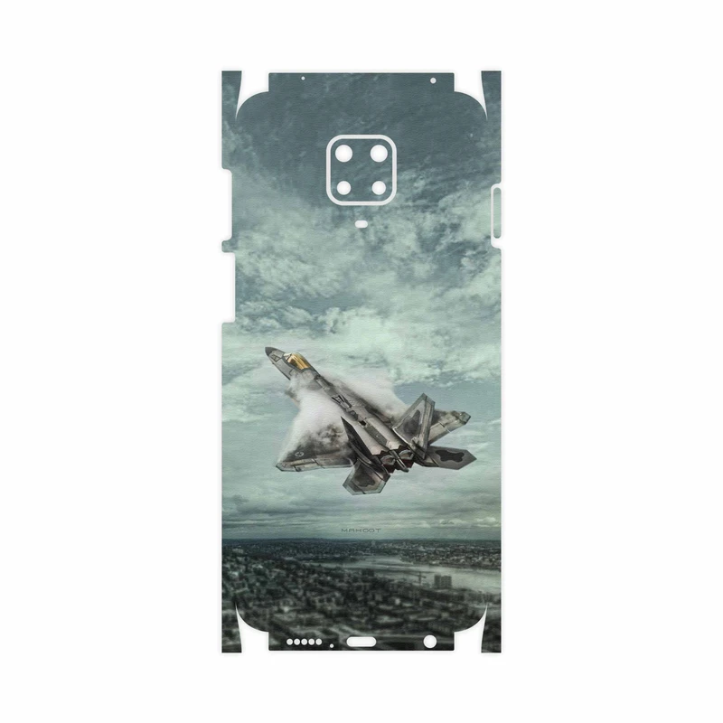برچسب پوششی ماهوت مدل F-22 Raptor-FullSkin مناسب برای گوشی موبایل شیائومی Redmi Note 9 Pro