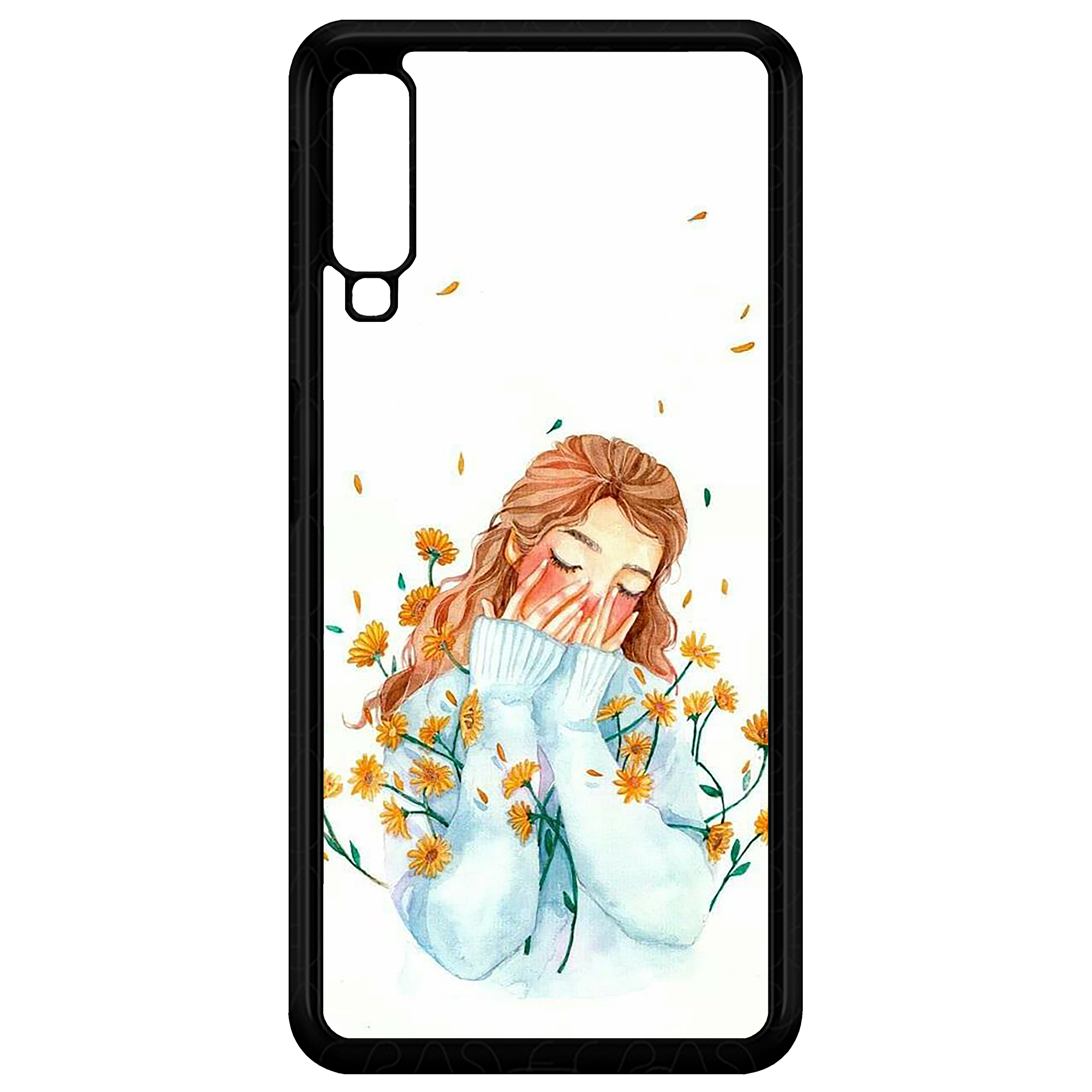 کاور طرح Girl مدل CHL50315 مناسب برای گوشی موبایل سامسونگ Galaxy A7 2018