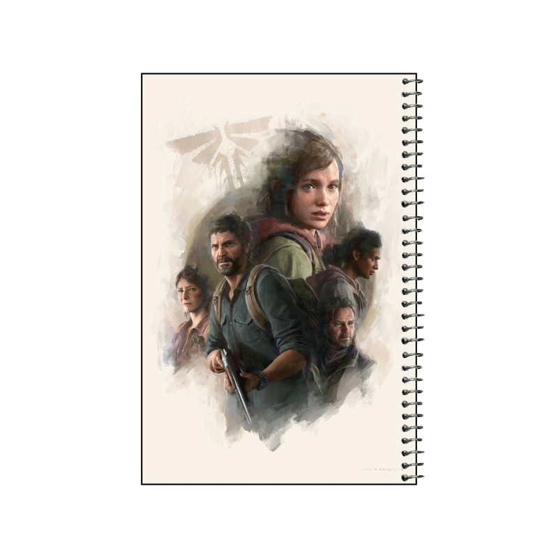 دفتر نقاشی 80 برگ سیمی مدل last of us کد v5