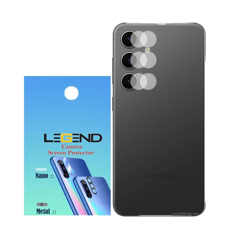 محافظ لنز دوربین لجند مدل نانوگلس مناسب برای گوشی موبایل سامسونگ Galaxy S24 بسته 2 عددی