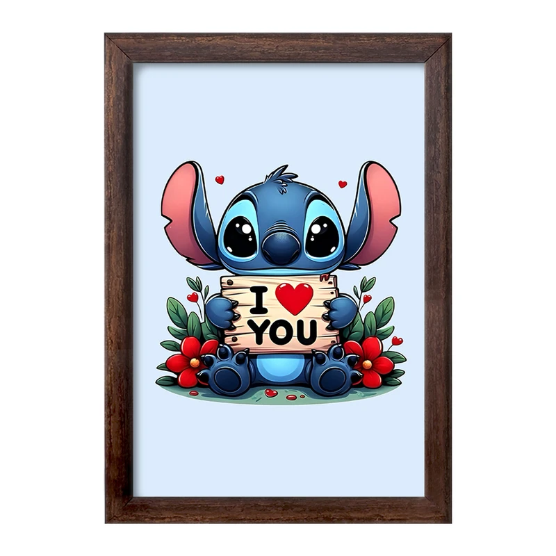 تابلو خندالو طرح استیچ (Stitch) کد F7176