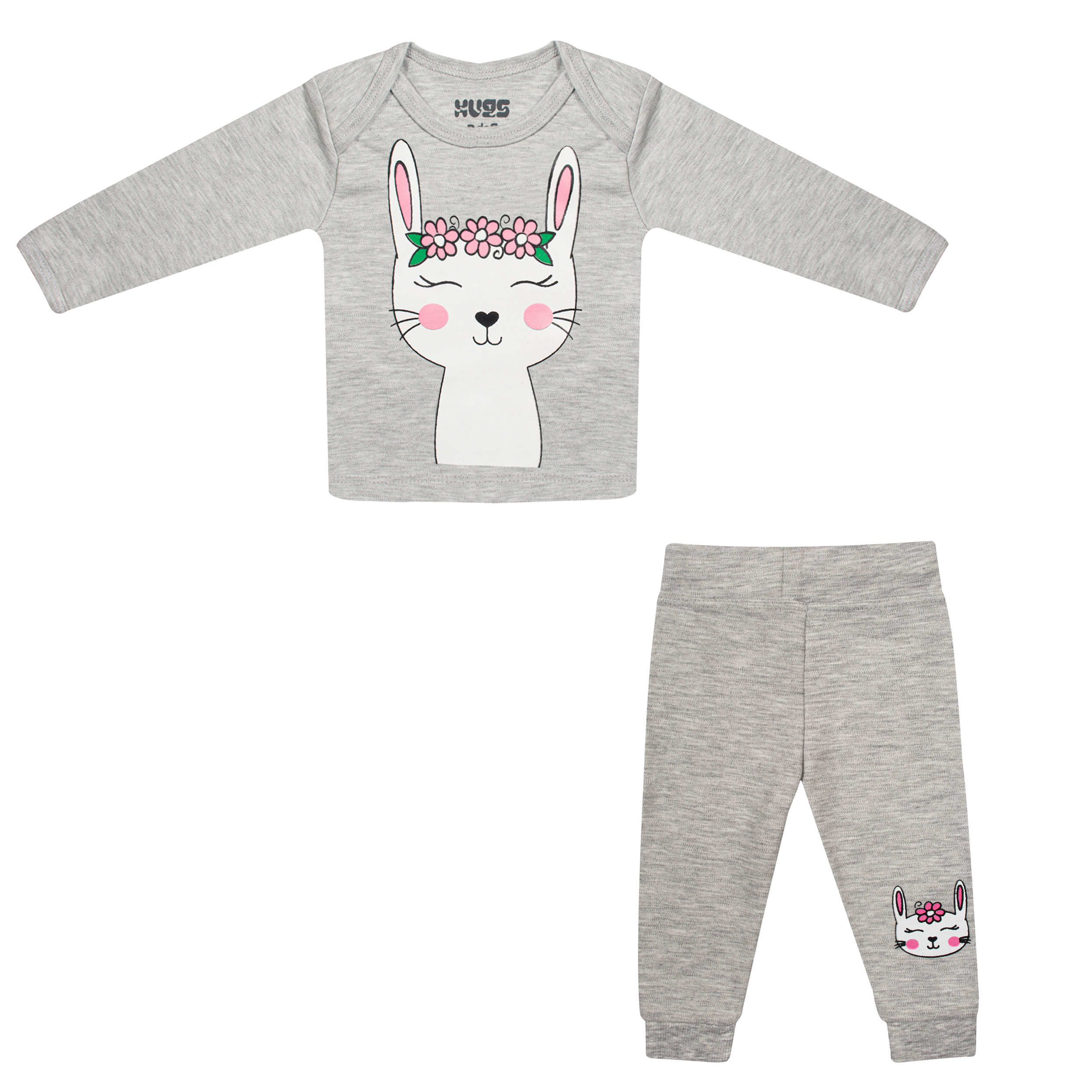 نقد و بررسی ست تی شرت و شلوار نوزادی هاگز طرح Rabbit کد HS43 توسط خریداران
