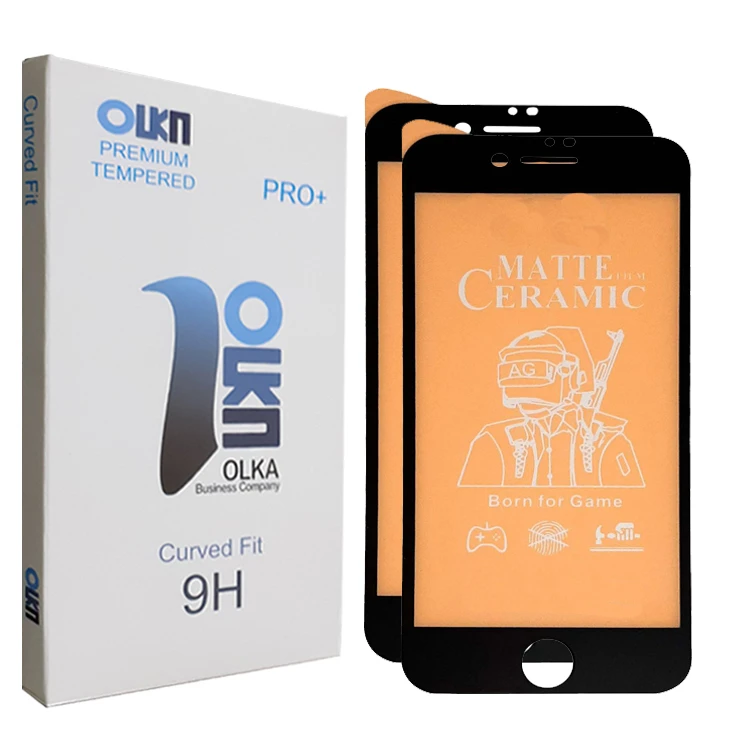 محافظ صفحه نمایش سرامیکی مات الکا مدل +PRO مناسب برای گوشی موبایل اپل Iphone 7 بسته دو عددی
