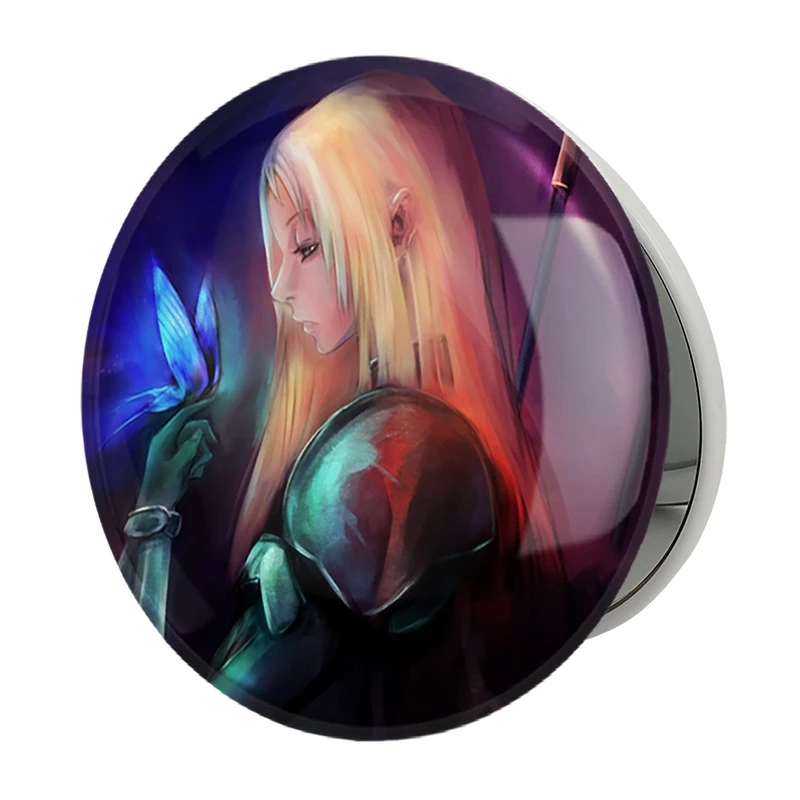 آینه جیبی خندالو طرح گالاتیا انیمه کلیمور مدل تاشو کد 33495