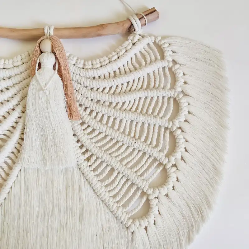 دیوارکوب بافتنی مکرومه