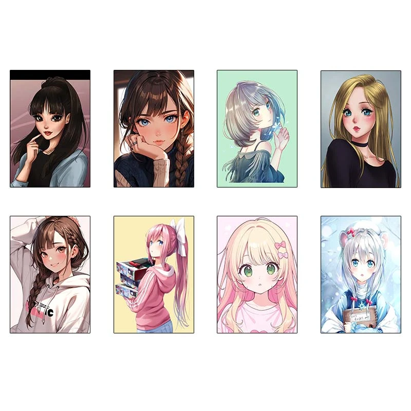 پوستر کارنيکا طرح دخترانه کد 26248 مجموعه 8 عددی