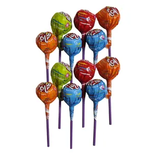 آبنبات چوبی مخلوط میوه موجی لولی - 18 گرم بسته 12 عددی