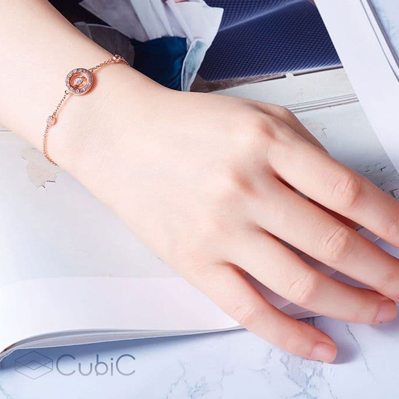 دستبند نقره زنانه کوبیک مدل QB-241115 -  - 4