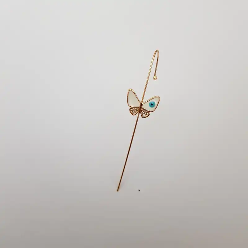 گوشواره زنانه وای اس ایکس مدل کراس پروانه ای