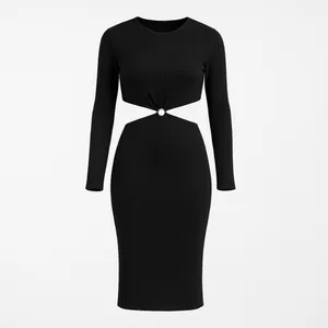 پیراهن یقه گرد زنانه مدل Orbitra کد M5459