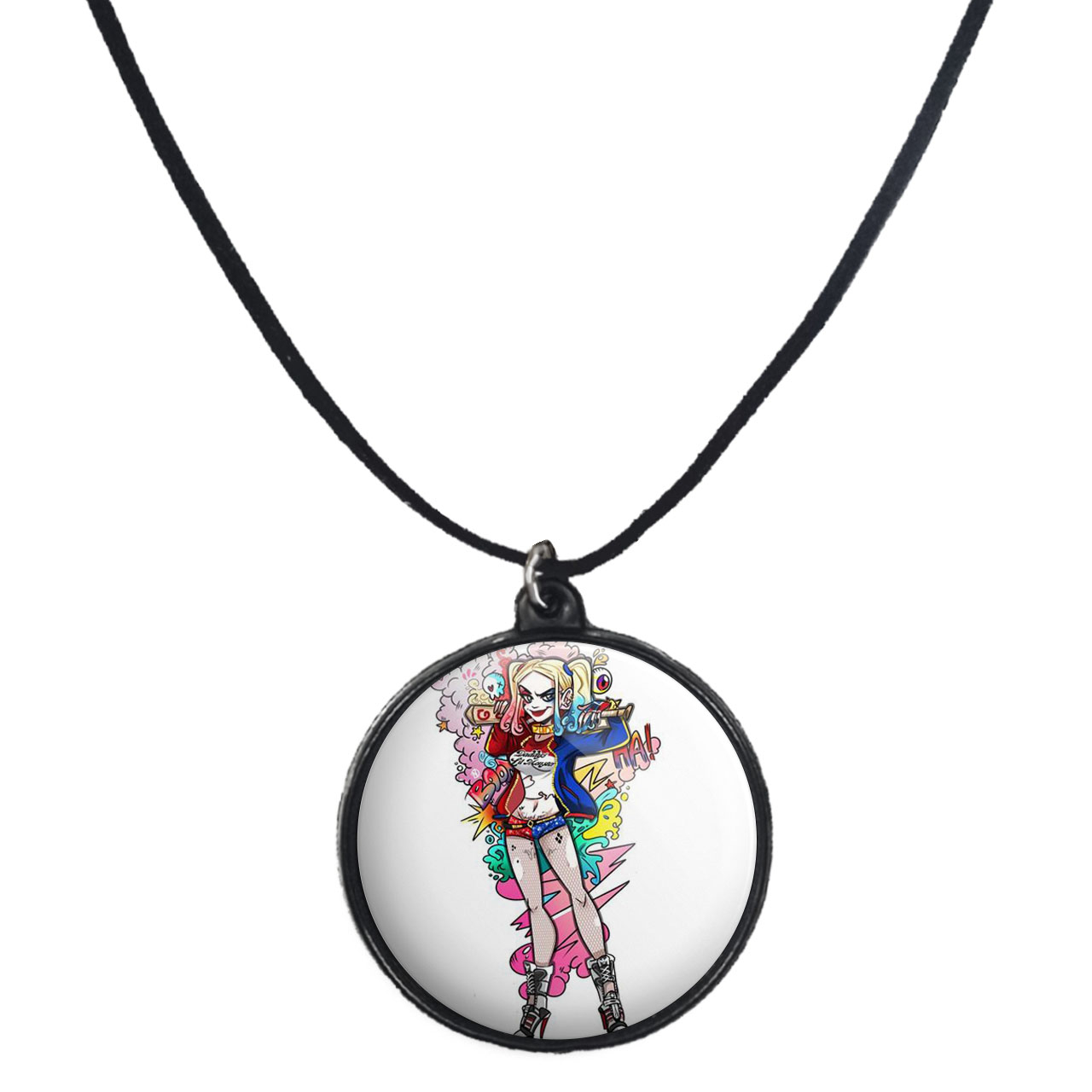 گردنبند پرمانه طرح جوکر کد pmb.5902 مدل دو طرفه