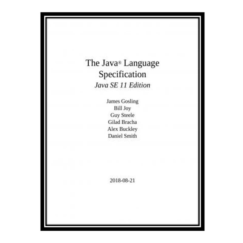 کتاب 	 The Java Language Specification اثر جمعی از نویسندگان انتشارات مؤلفین طلایی