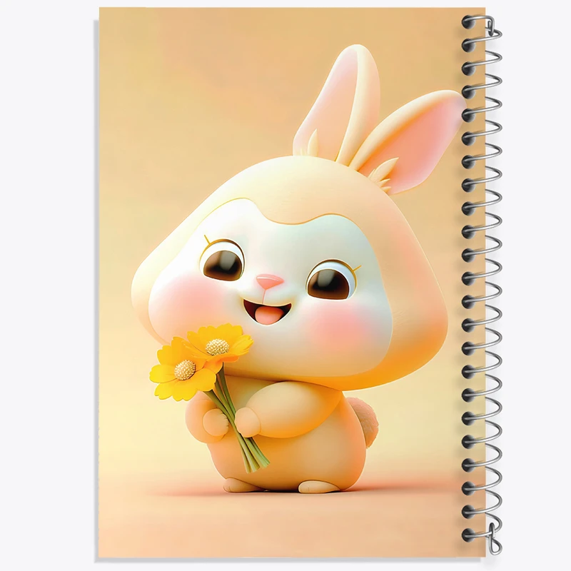 دفتر نقاشی 50 برگ خندالو طرح خرگوش کیوت کد F5685