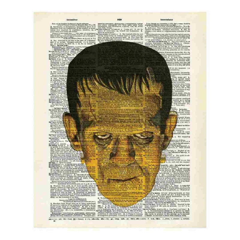 پوستر مدل هنری رترو فرانکنشتاین