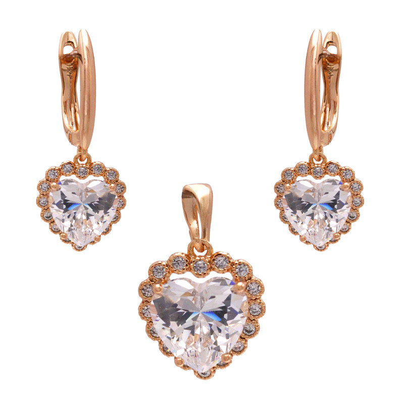 نیم ست زنانه ژوپینگ مدل قلب نگینی کد THS-103