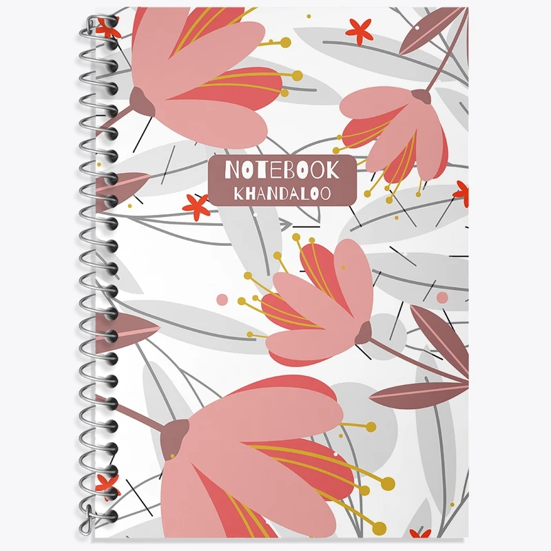 دفتر لغت 50 برگ خندالو طرح گل گلی کد N1184