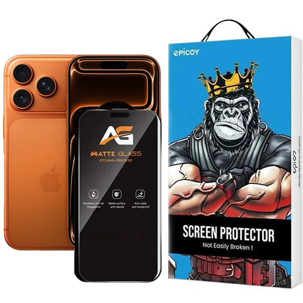 محافظ صفحه نمایش مات اپیکوی مدل AG Matte Etching مناسب برای گوشی موبایل اپل iPhone 17 Pro / 17 / 16 Pro 