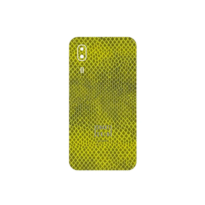 برچسب پوششی ماهوت مدل Yellow Snake Skin مناسب برای گوشی موبایل سامسونگ Galaxy A2 Core