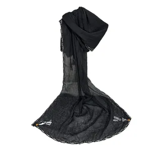 شال زنانه مدل نخی دور نوار کد 4