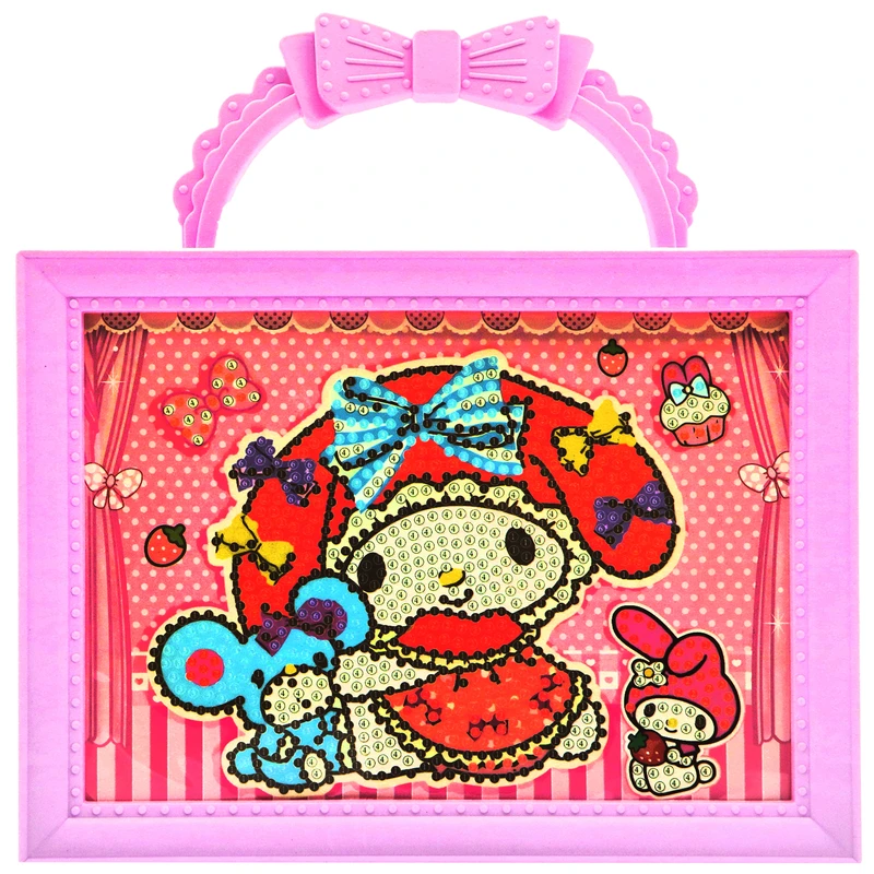 بازی آموزشی سمید مدل ساخت تابلو نقاشی الماسی دسته دار طرح ملودی