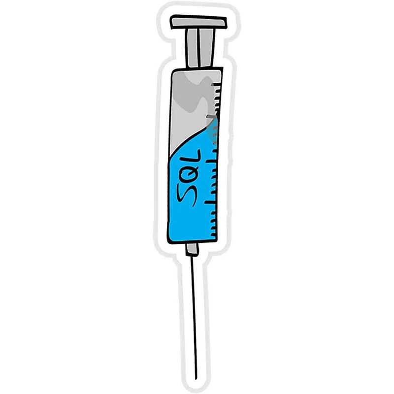 استیکر لپ تاپ طرح SQL Injection Sticker کد ST1722