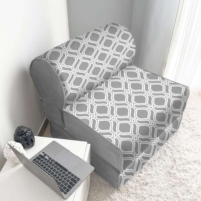 مبل تختخواب شو یک نفره نوپه هوم مدل تشک شو طرح اسپرت کد M1047