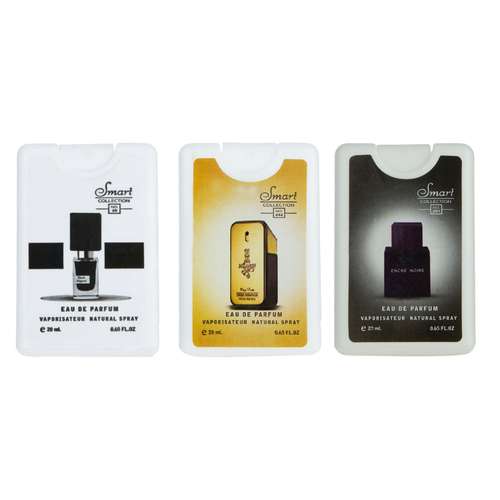 عطر جیبی مردانه اسمارت کالکشن مدل بلک افغان وان میلیون لالیک حجم 20 میلی لیتر بسته 3 عددی