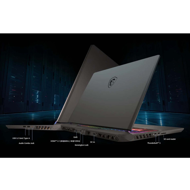 لپ تاپ 16 اینچی ام اس آی مدل Vector 16 HX AI A2XWHG-Core Ultra 9 275HX-32GB DDR5 5600MHz-1TB SSD-RTX5070Ti 12GB-QHD 240Hz