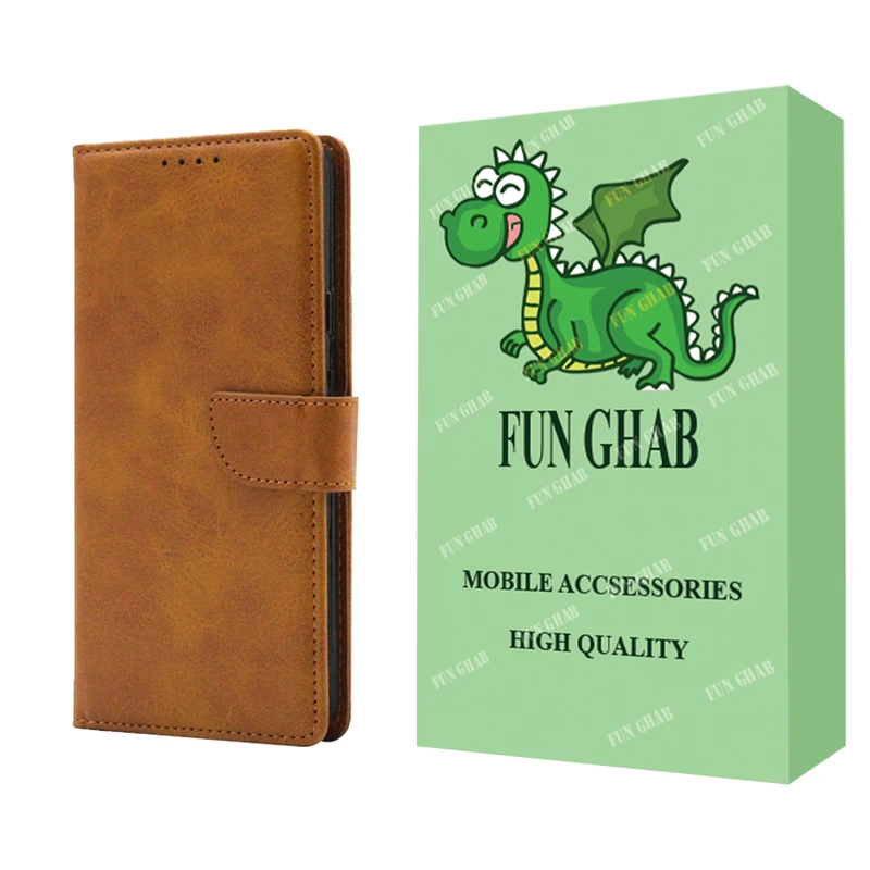  کیف کلاسوری فان قاب مدل چرمی طرح CUT مناسب برای گوشی موبایل شیائومی Redmi 9T