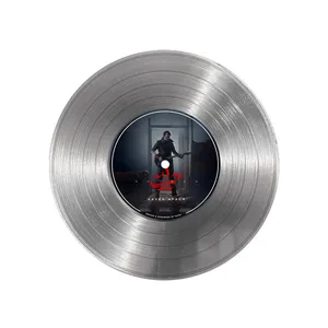 تابلو نیپ آرت طرح دیسک گرامافون مدل 9189 فریم نقره ای