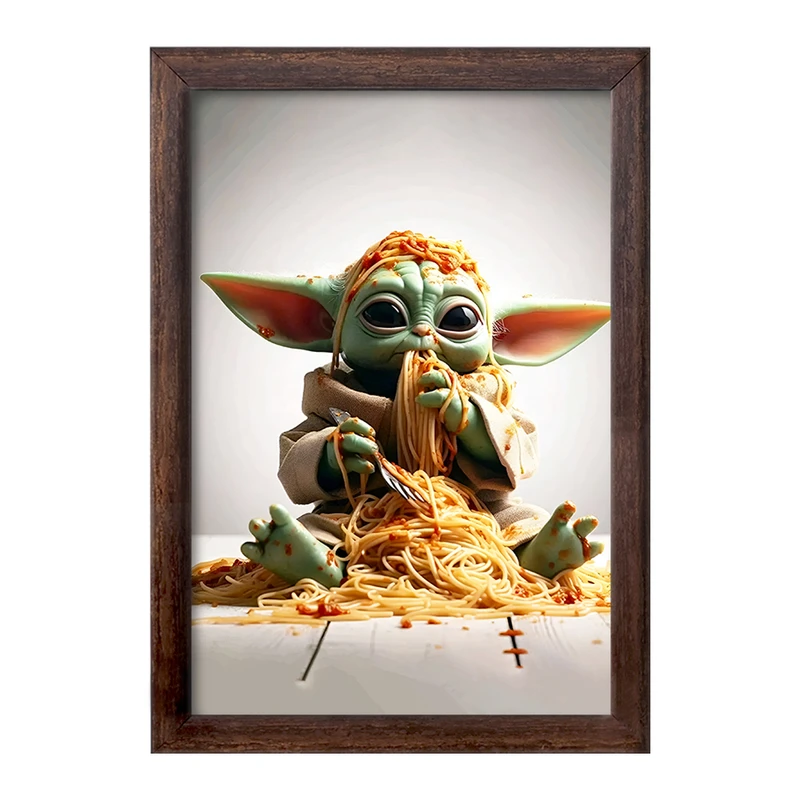 تابلو خندالو طرح بیبی یودا کد F4425