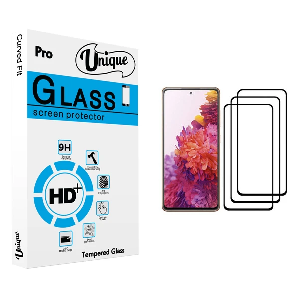 محافظ صفحه نمایش يونيک مدل +Clear مناسب برای گوشی موبایل سامسونگ Galaxy S20 FE بسته سه عددی