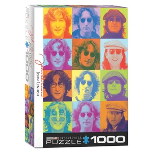 پازل 1000 تکه یوروگرافیکس پازلز طرح John Lennon Color Portraits كد 60000807